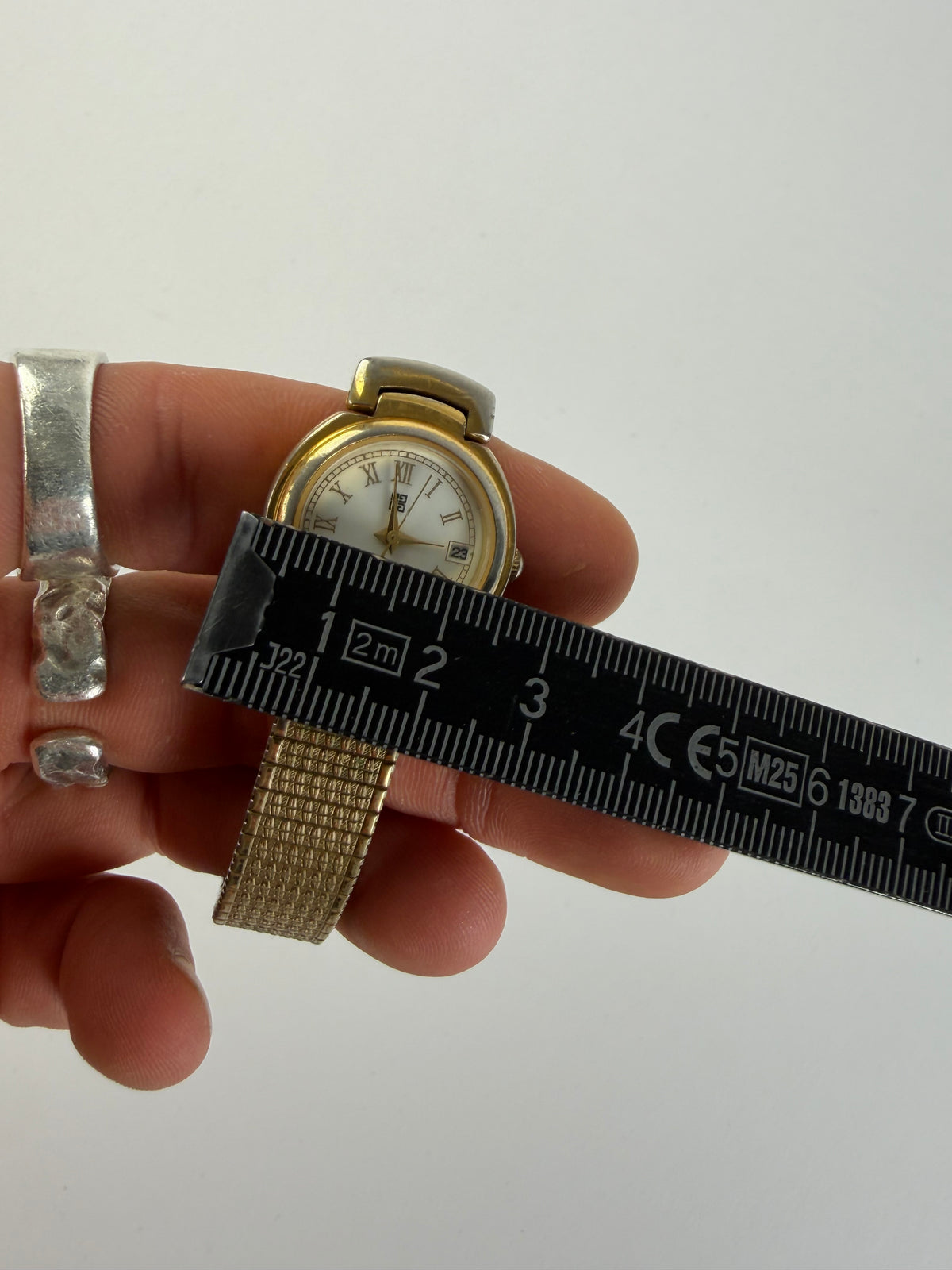Vintage Givenchy Ladies' Bracelet Watch c. Late 1980s Gold White