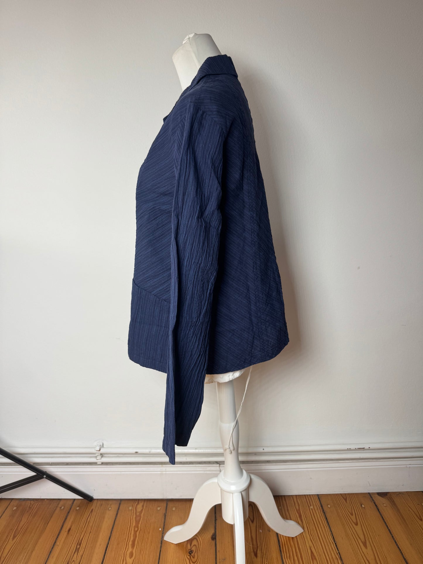 Vintage Issey Miyake Mini Coat Navy M