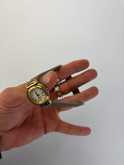 Vintage Givenchy Ladies' Bracelet Watch c. Late 1980s Gold White