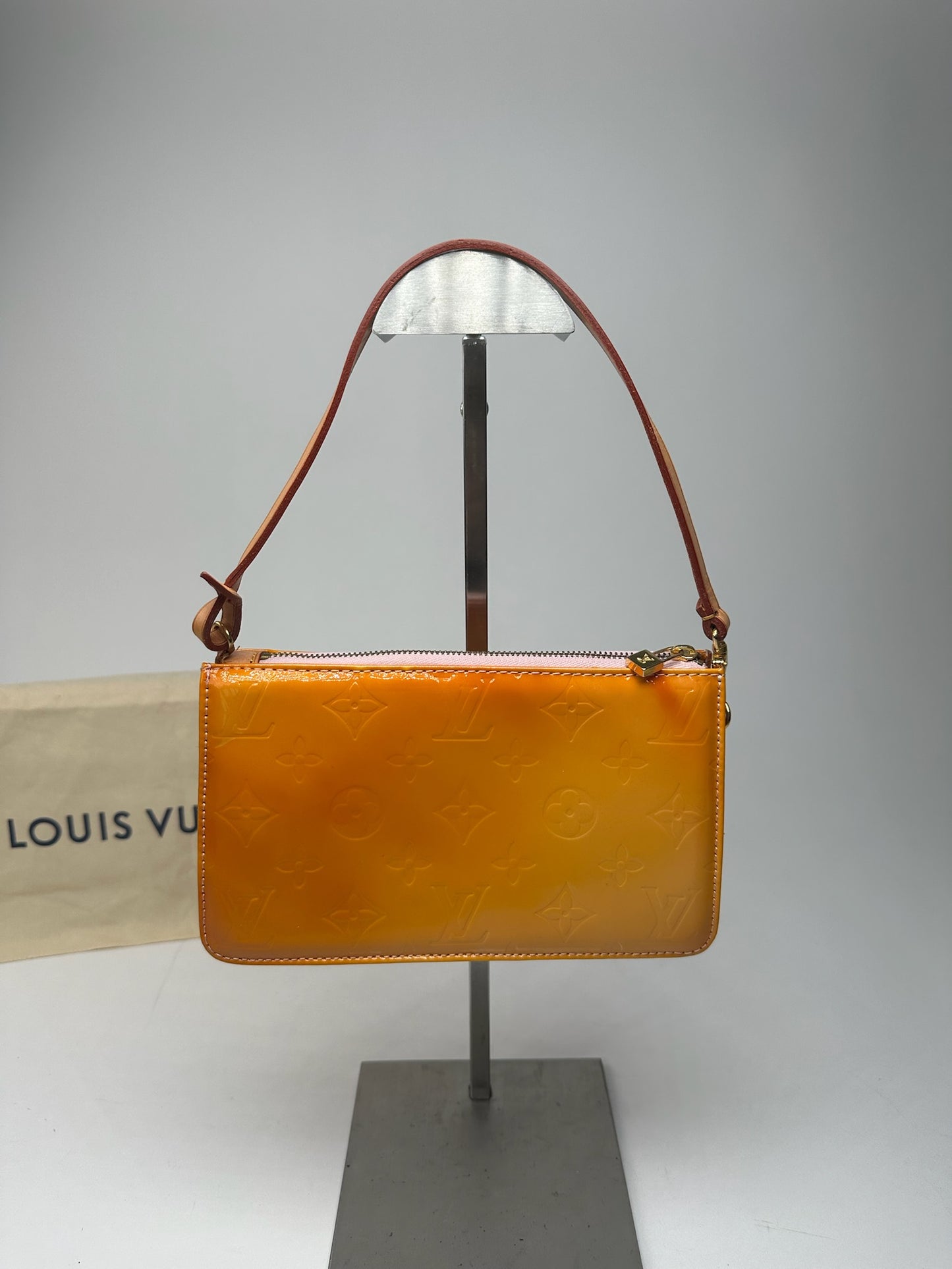 Vintage Louis Vuitton Vernis Leather Baguette Bag Mango