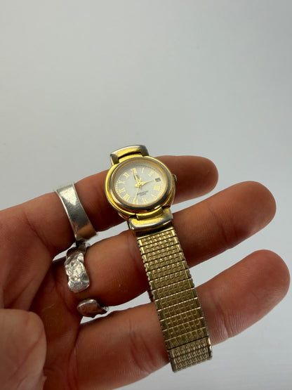 Vintage Givenchy Ladies' Bracelet Watch c. Late 1980s Gold White