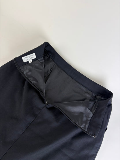 Vintage Cartier Tailored Skirt Suit Black S