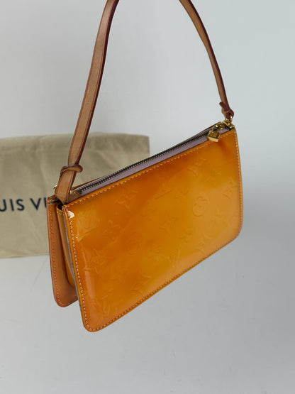 Vintage Louis Vuitton Vernis Leather Baguette Bag Mango