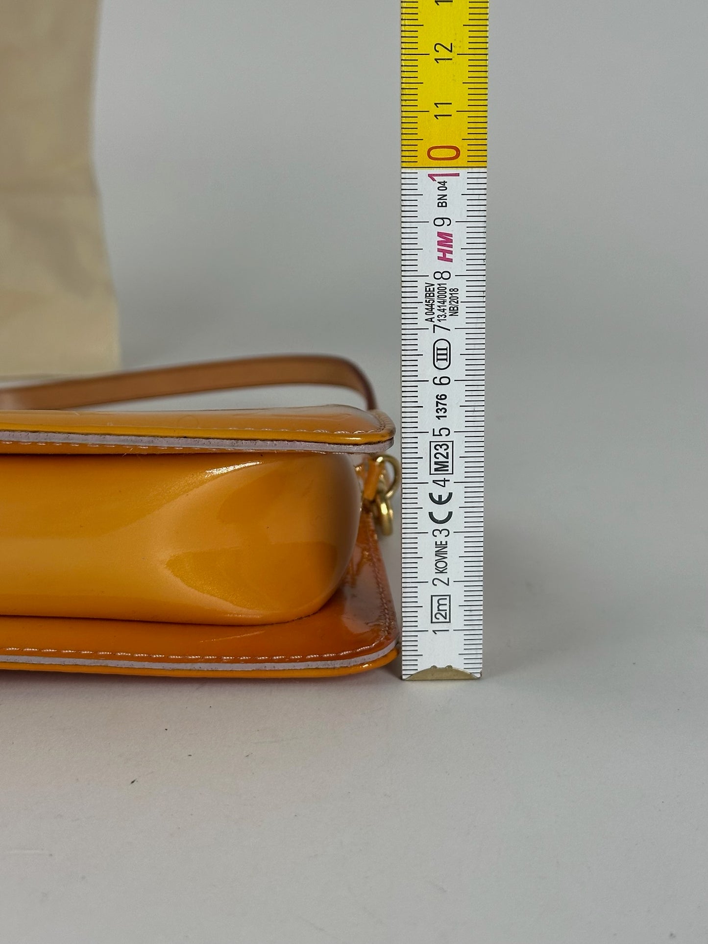 Vintage Louis Vuitton Vernis Leather Baguette Bag Mango