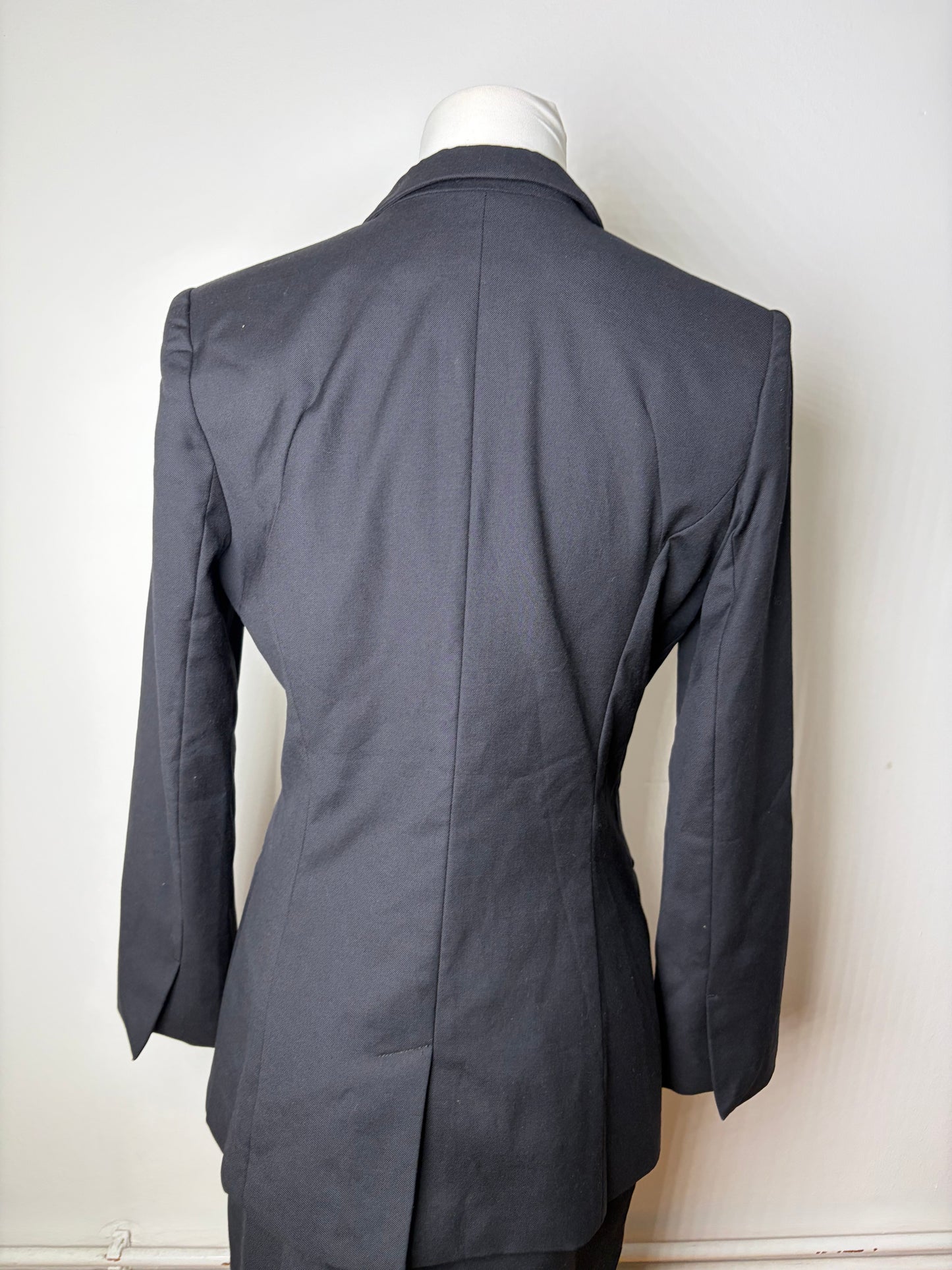 Vintage Cartier Tailored Skirt Suit Black S