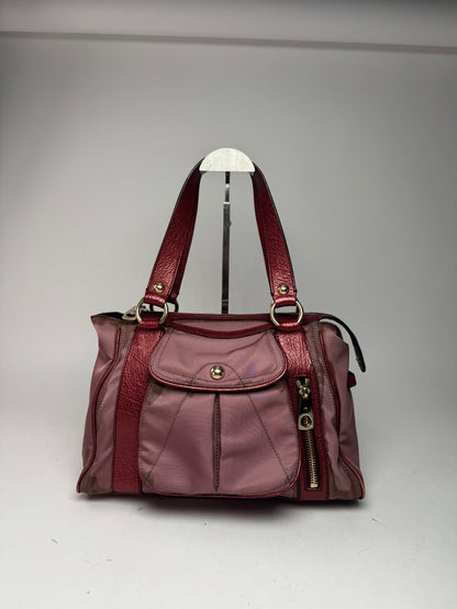 Vintage Celine polyester Leather Bag Purple