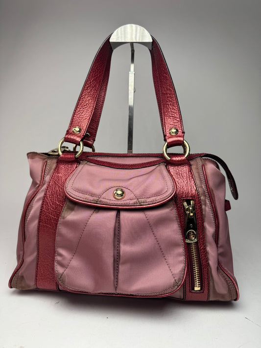 Vintage Celine polyester Leather Bag Purple