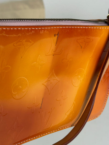 Vintage Louis Vuitton Vernis Leather Baguette Bag Mango