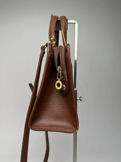 Vintage Courreges 2Way Leather Bag Brown