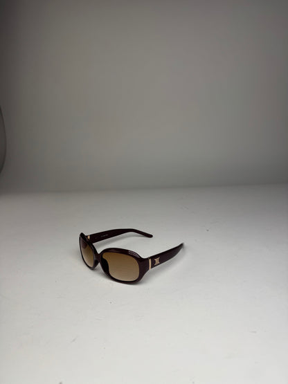 Vintage Celine Paris Triomphe Logo Sunglasses Purple
