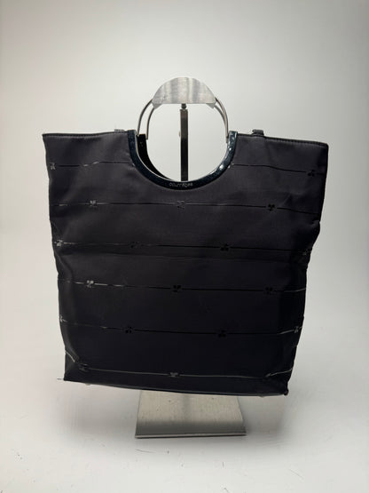 Vintage Courreges Monogramm Shopper Black