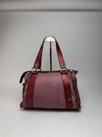 Vintage Celine polyester Leather Bag Purple