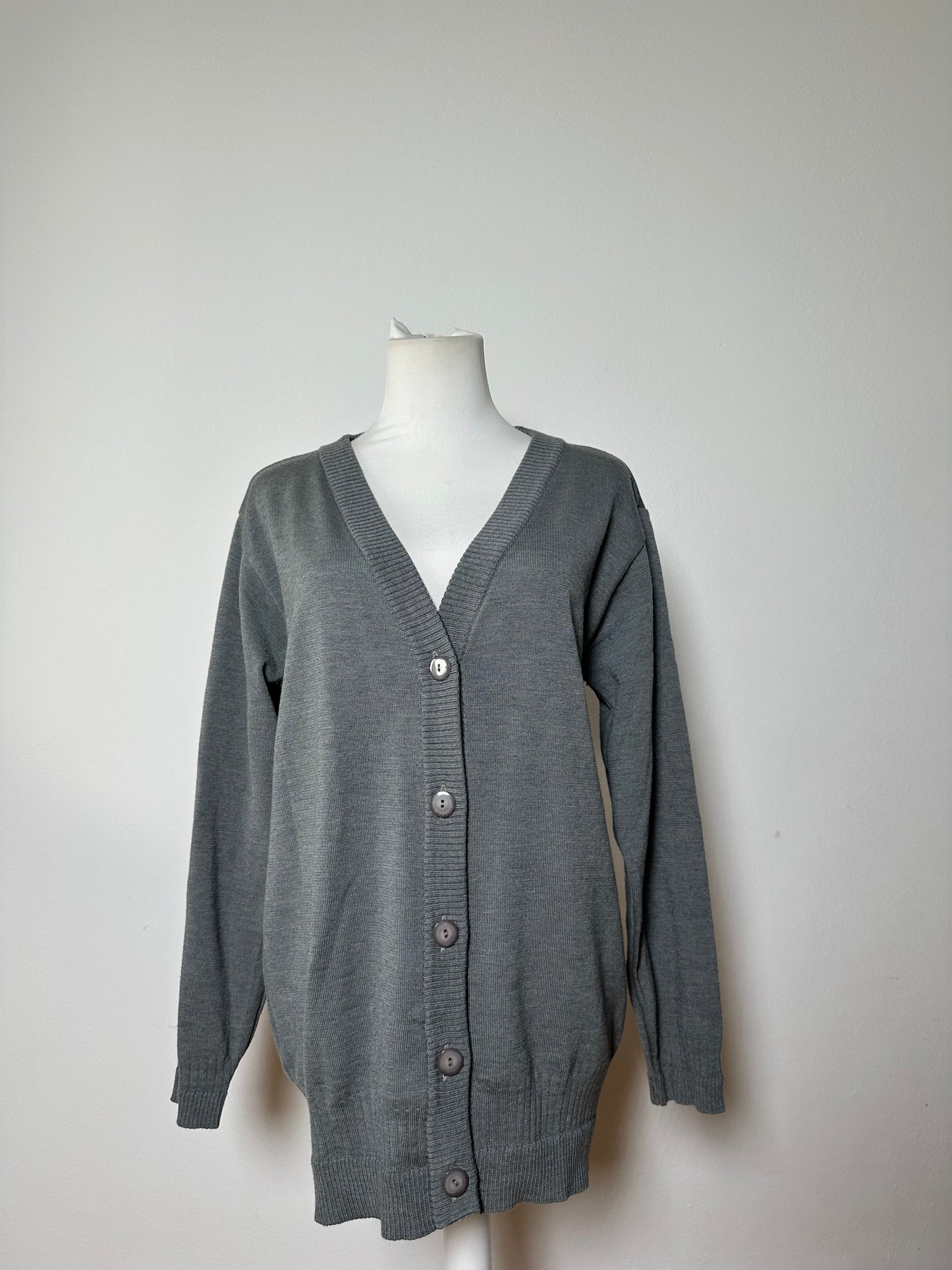 Vintage Chloe Cotton Cardigan Grey L