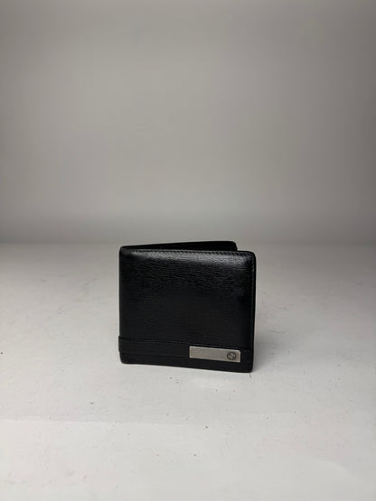 Vintage Gucci Flapable Leather Wallet Black