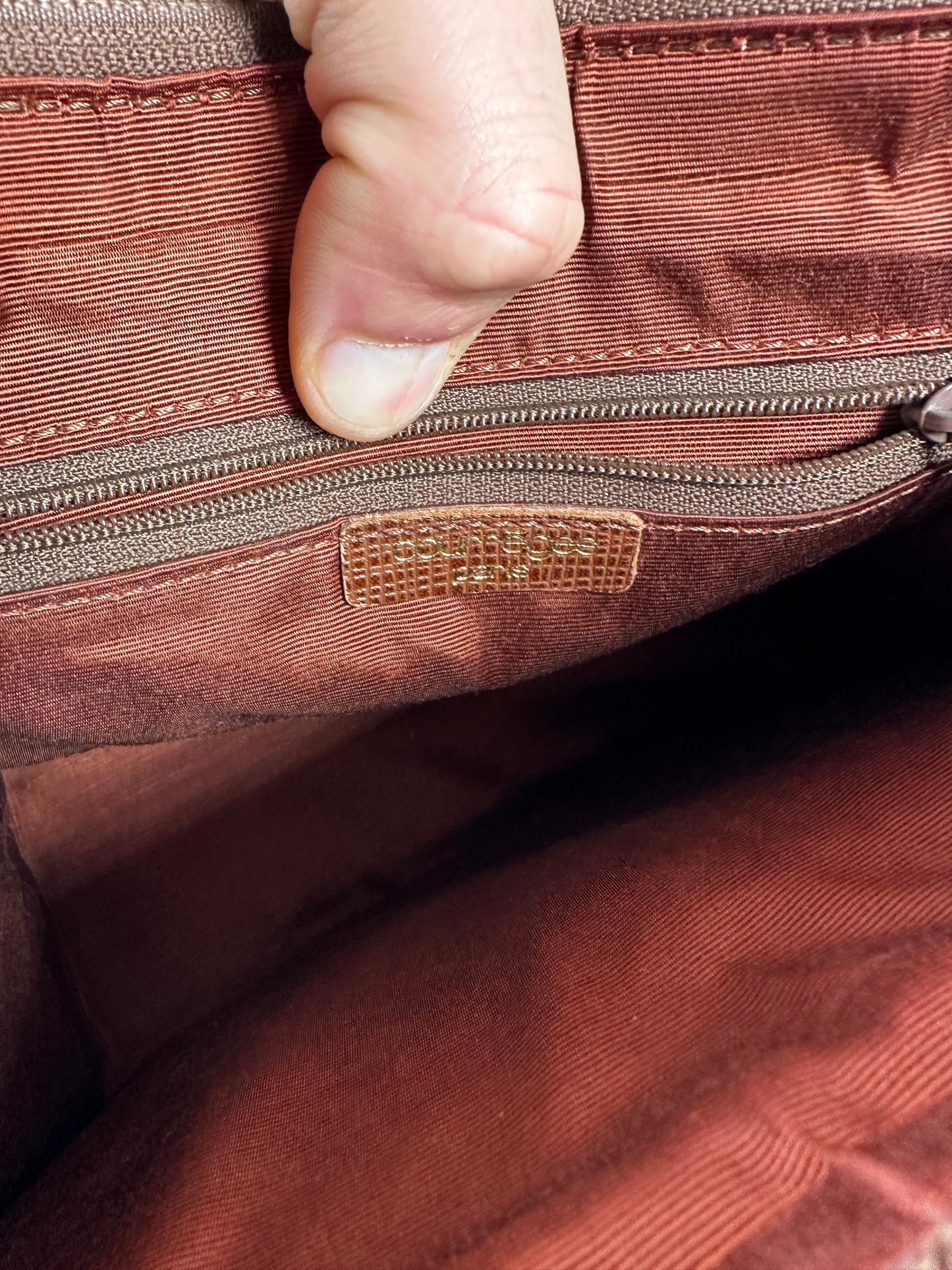 Vintage Courreges 2Way Leather Bag Brown