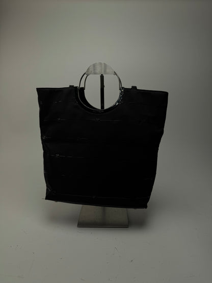 Vintage Courreges Monogramm Shopper Black