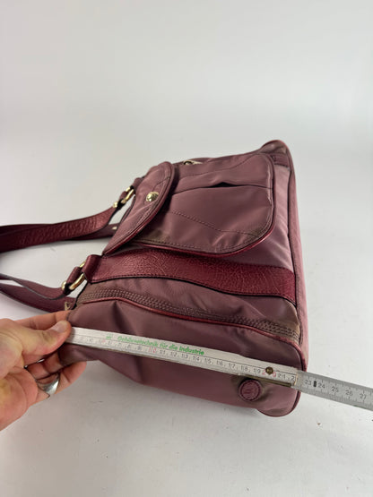 Vintage Celine polyester Leather Bag Purple