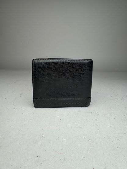 Vintage Gucci Flapable Leather Wallet Black