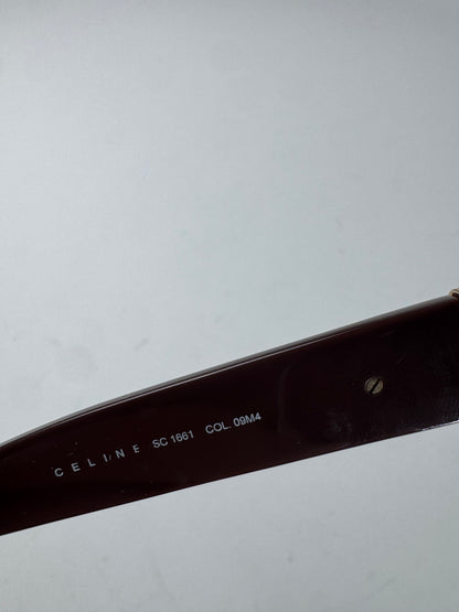 Vintage Celine Paris Triomphe Logo Sunglasses Purple