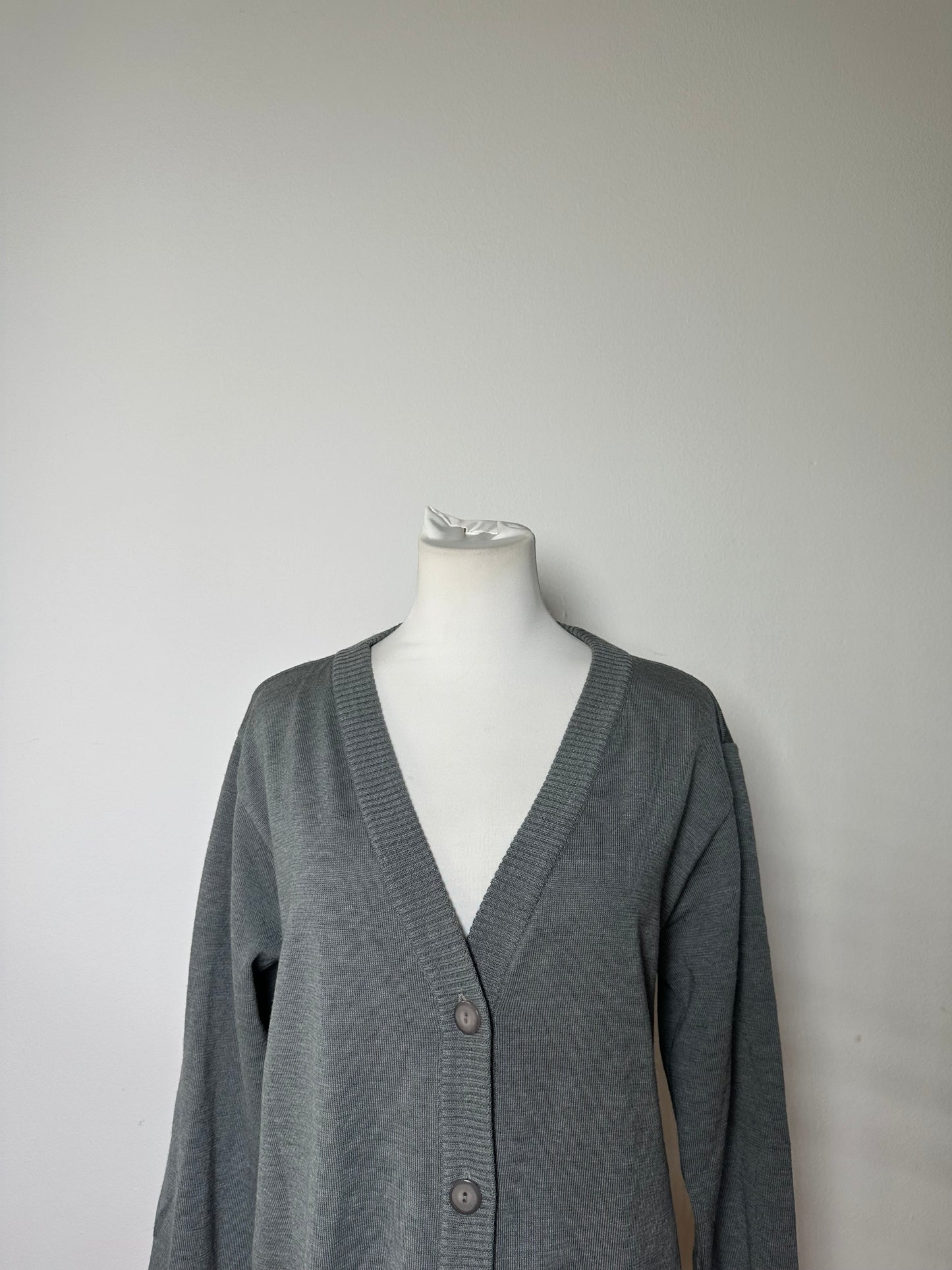 Vintage Chloe Cotton Cardigan Grey L