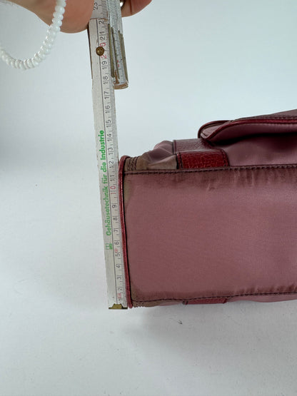 Vintage Celine polyester Leather Bag Purple