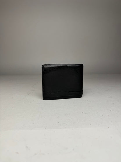 Vintage Gucci Flapable Leather Wallet Black
