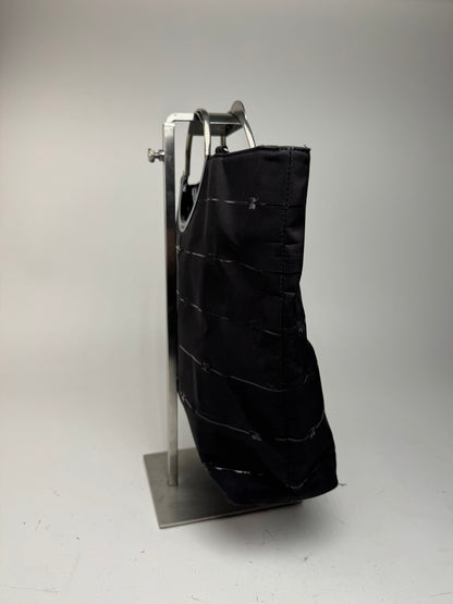 Vintage Courreges Monogramm Shopper Black