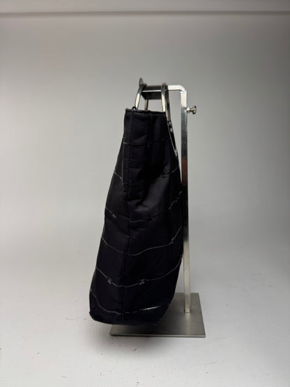 Vintage Courreges Monogramm Shopper Black