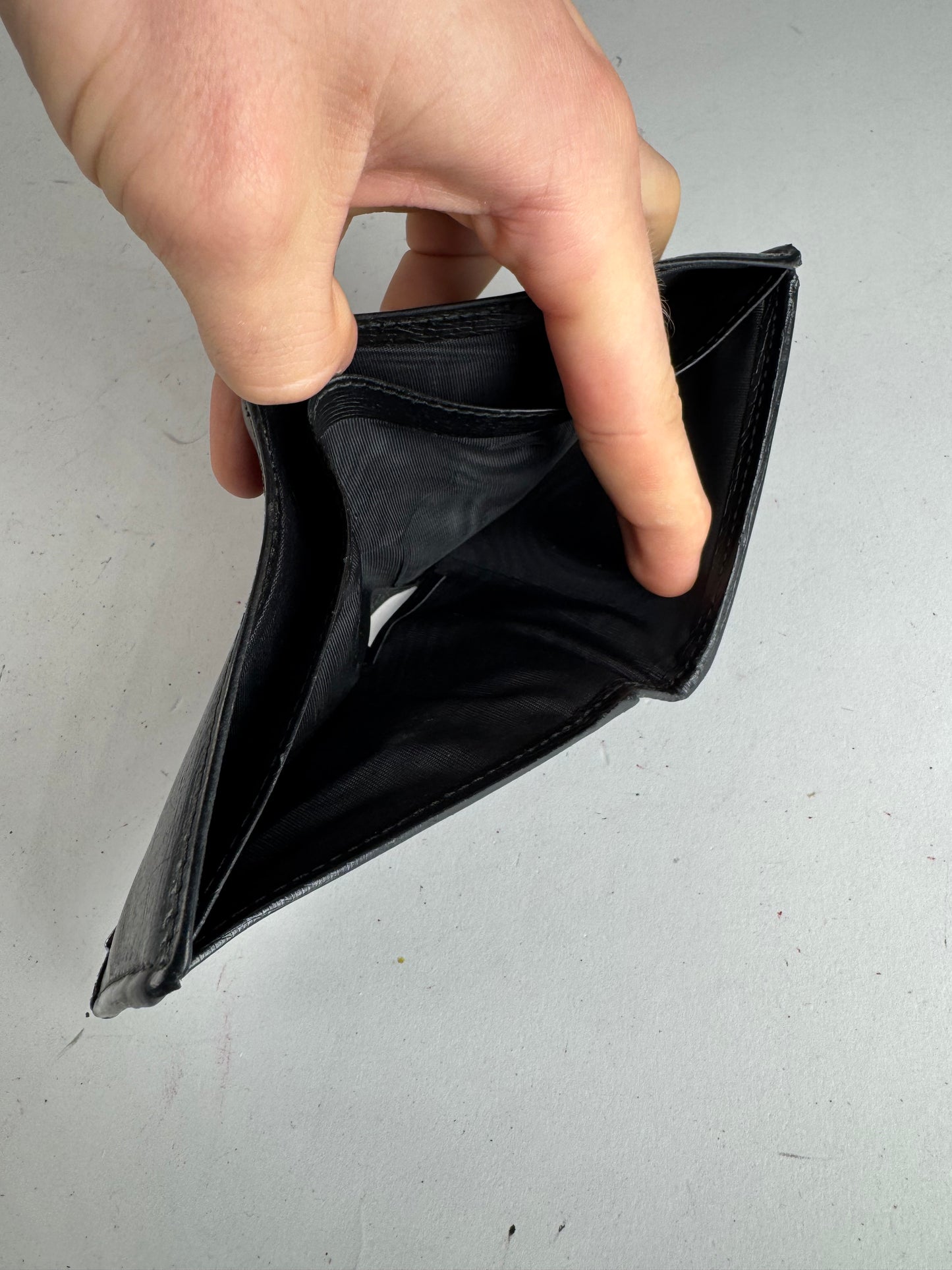 Vintage Gucci Flapable Leather Wallet Black
