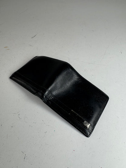 Vintage Gucci Flapable Leather Wallet Black
