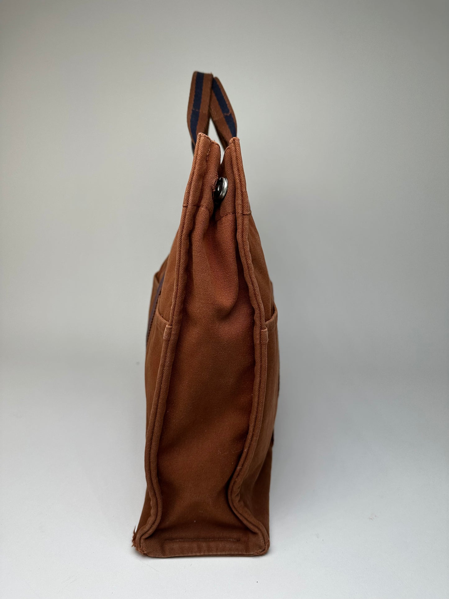 Vintage Hermès Fourre-Tout Tote Bag Canvas Brown