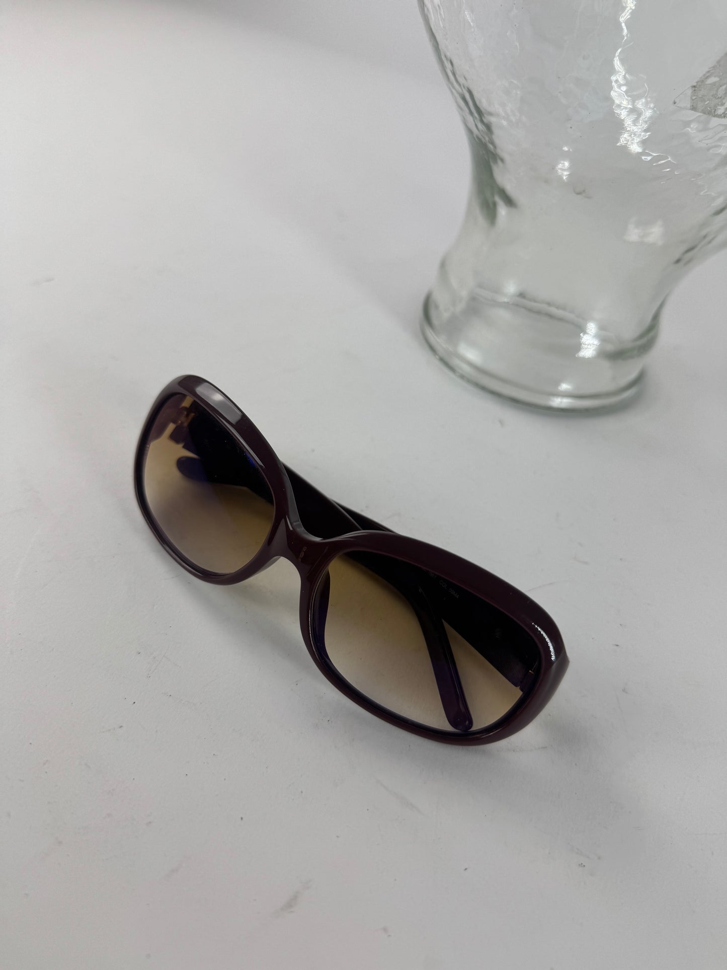 Vintage Celine Paris Triomphe Logo Sunglasses Purple