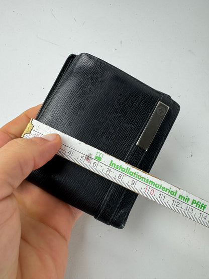 Vintage Gucci Flapable Leather Wallet Black