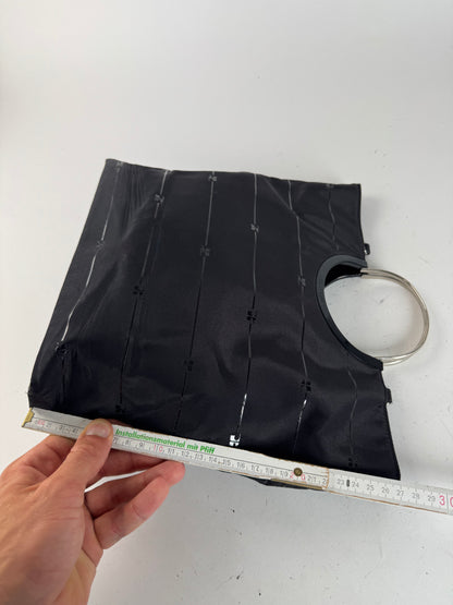 Vintage Courreges Monogramm Shopper Black