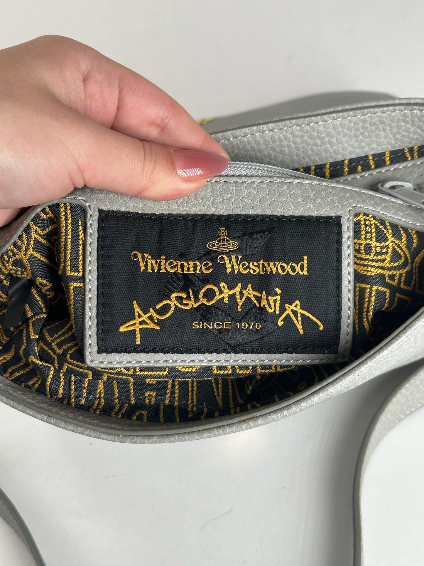 Vintage Vivienne Westwood Vegan Leather Bag Grey