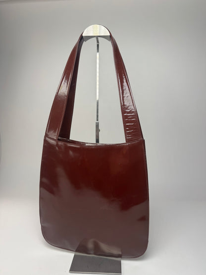Vintage Gucci Patent Leather Tote Bag Purple