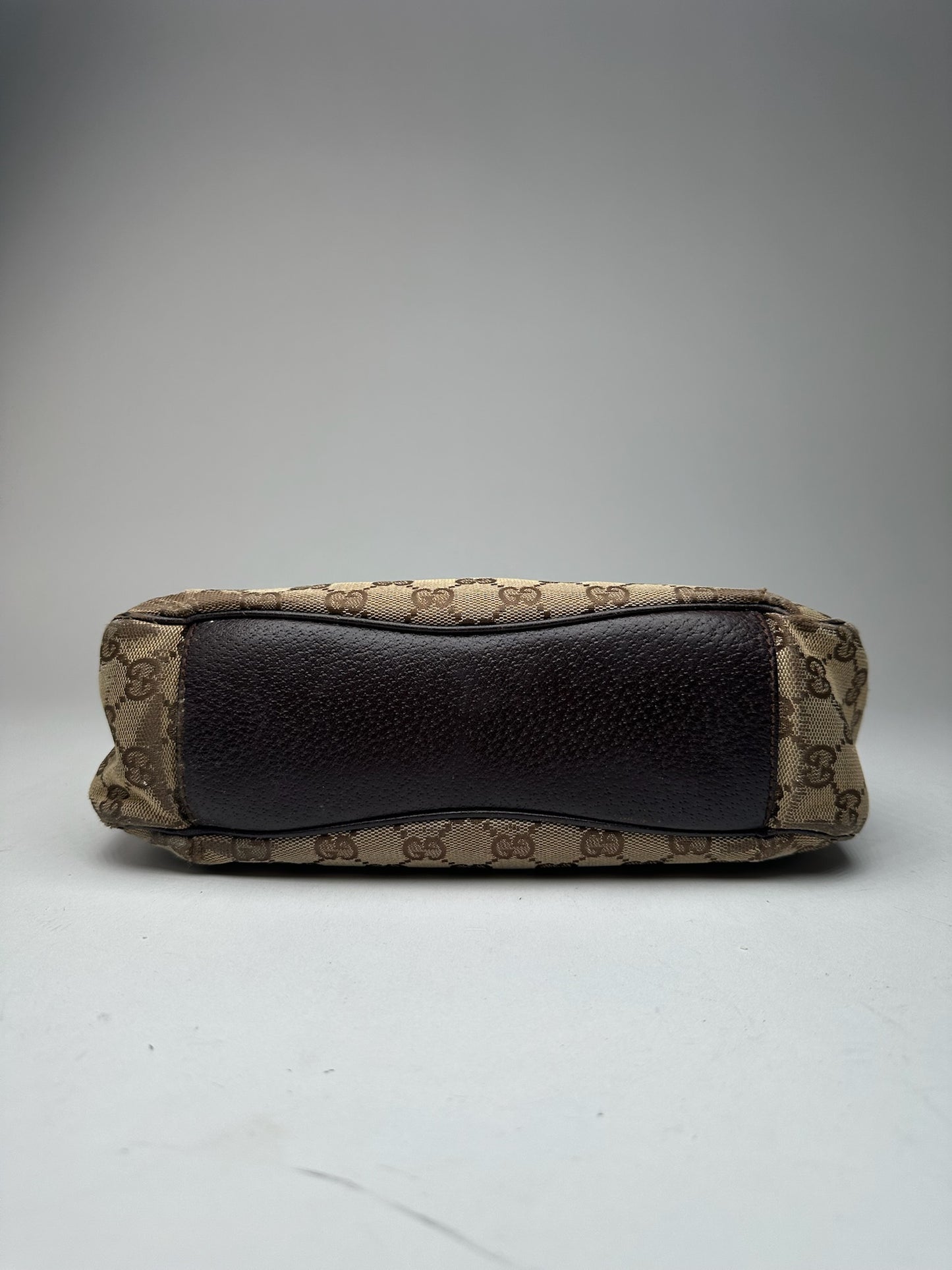 Vintage Gucci Canvas Mongram Handbag beige brown