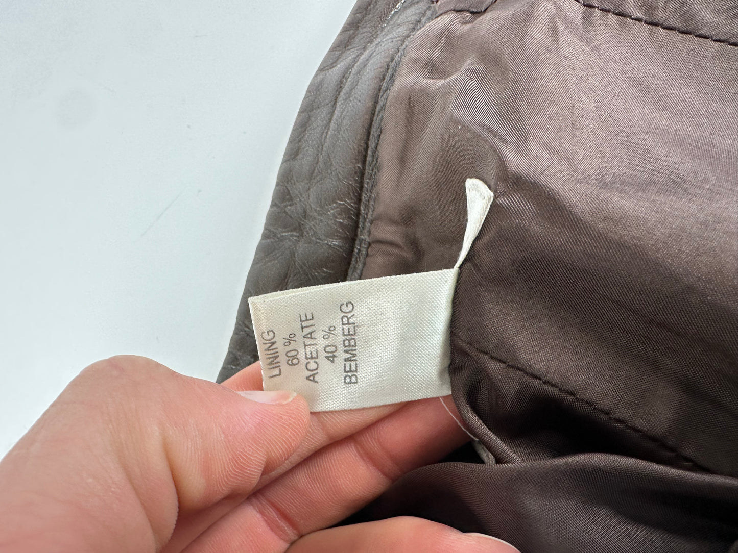 Vintage Celine Calfskin Trousers Brown M