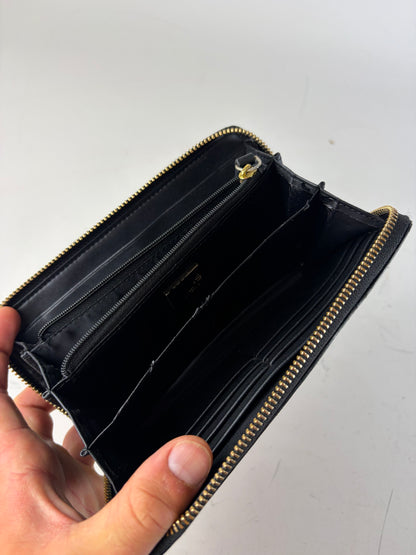 Vintage Vivienne Westwood Textured Leather Wallet Pink White Gold