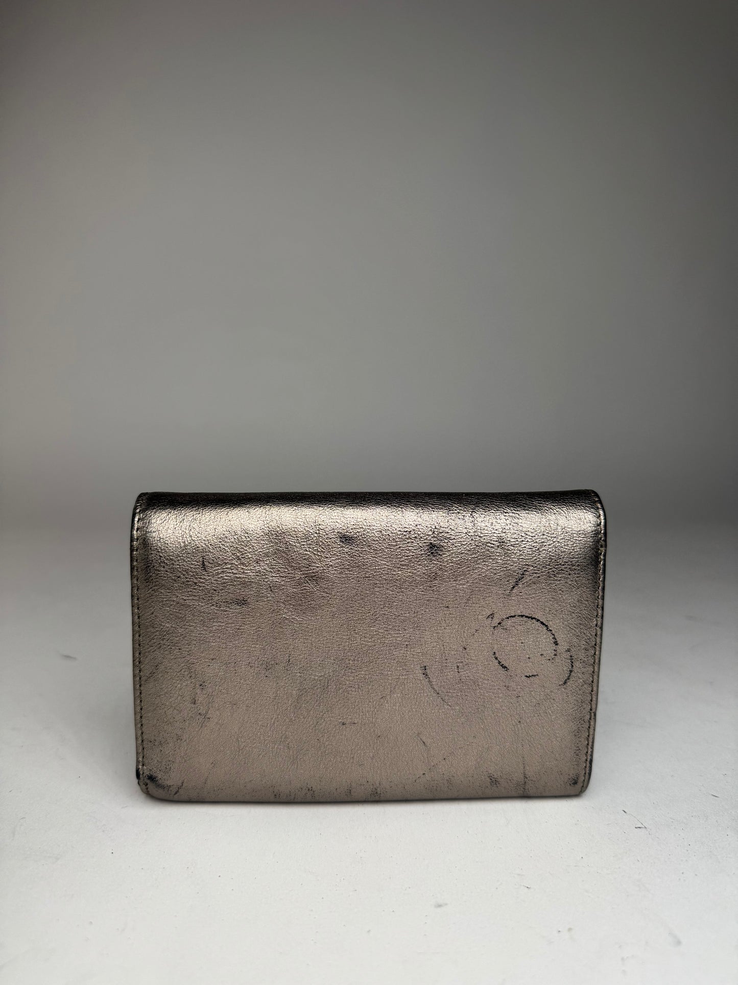 Vintage Vivienne Westwood Leather Wallet Silver