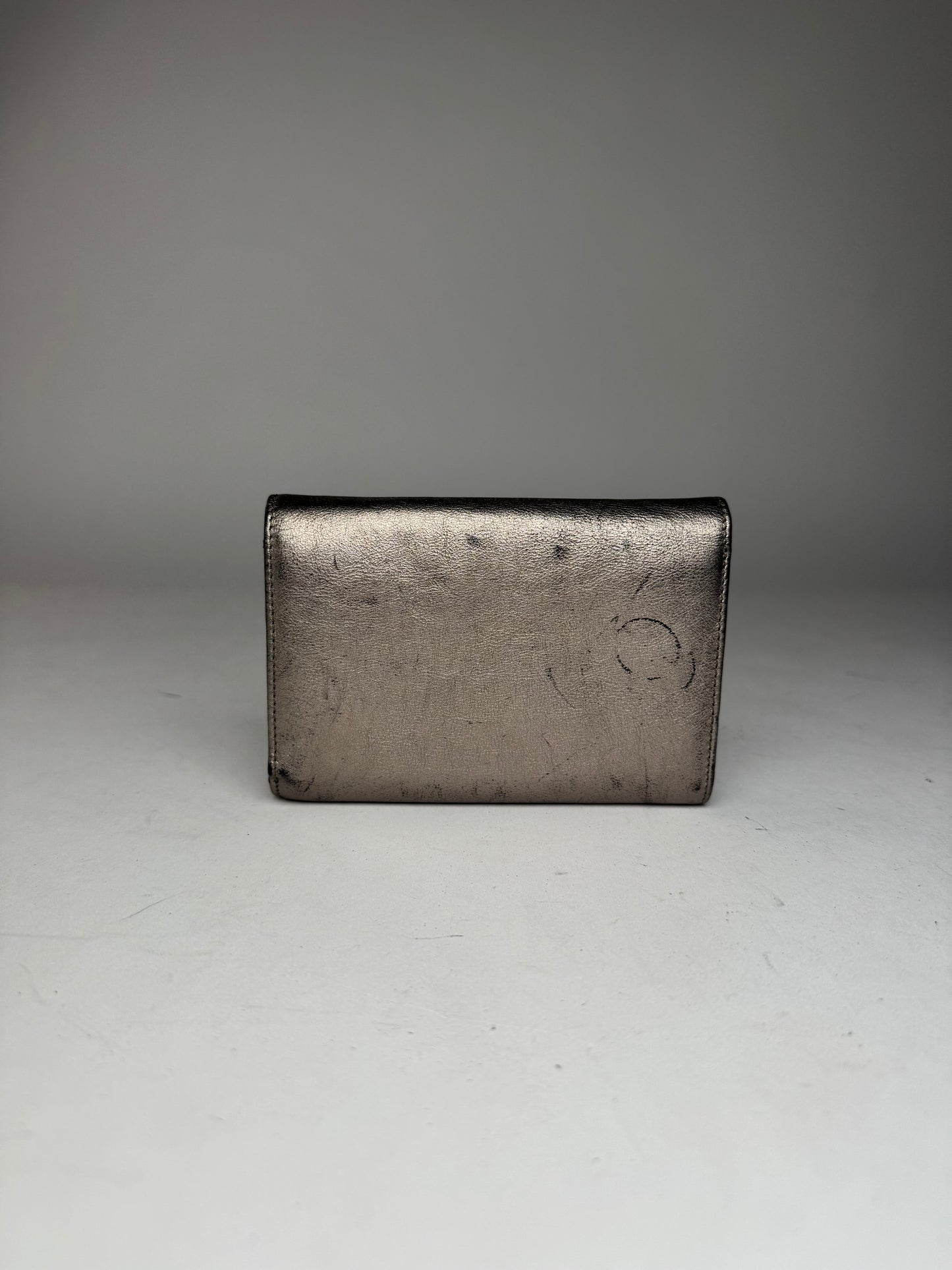 Vintage Vivienne Westwood Leather Wallet Silver