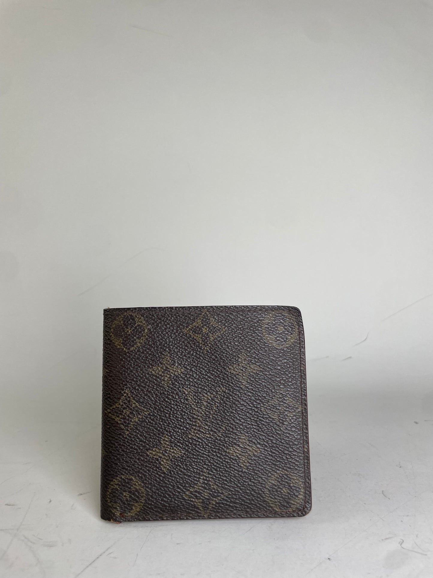 Vintage Louis Vuitton Monogram Canvas Wallet Brown Gold Snap