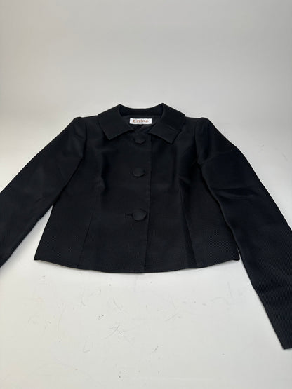 Vintage Chloe Textured Jacket Black S