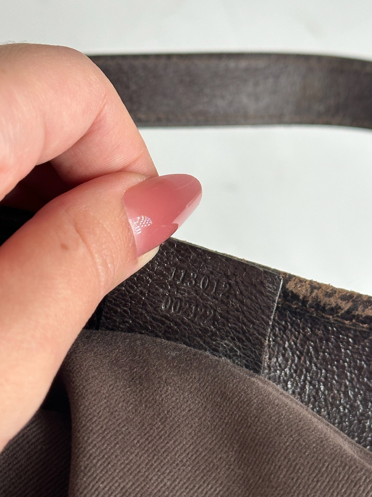 Vintage Gucci Canvas Mongram Handbag beige brown