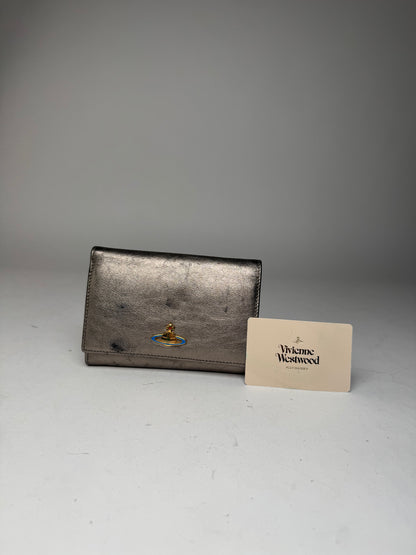 Vintage Vivienne Westwood Leather Wallet Silver