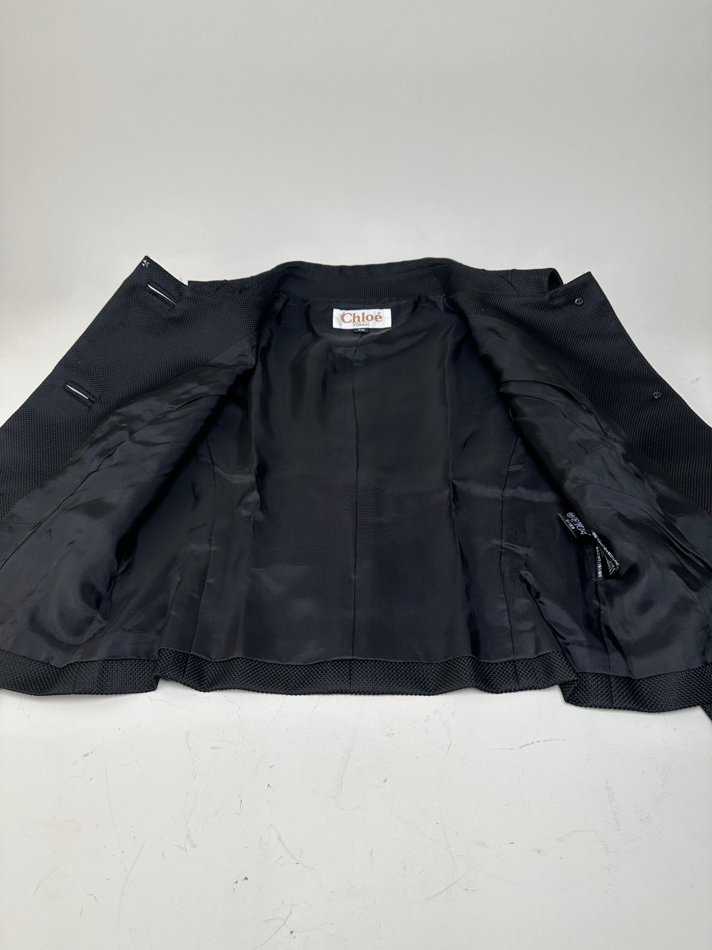 Vintage Chloe Textured Jacket Black S