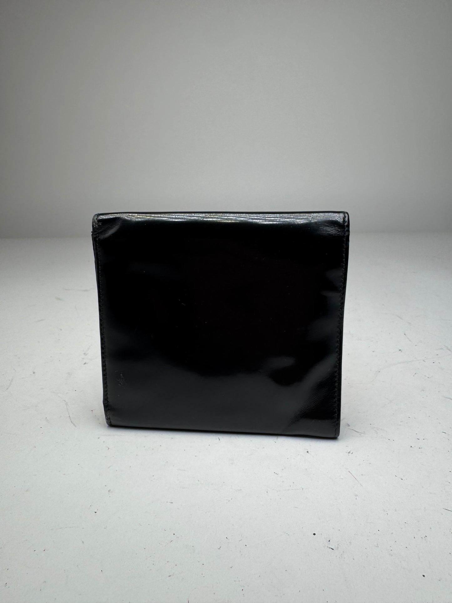 Vintage Gucci Patent Leather Wallet Black
