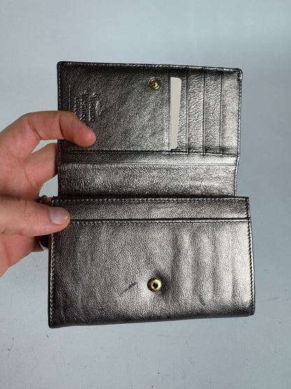 Vintage Vivienne Westwood Leather Wallet Silver