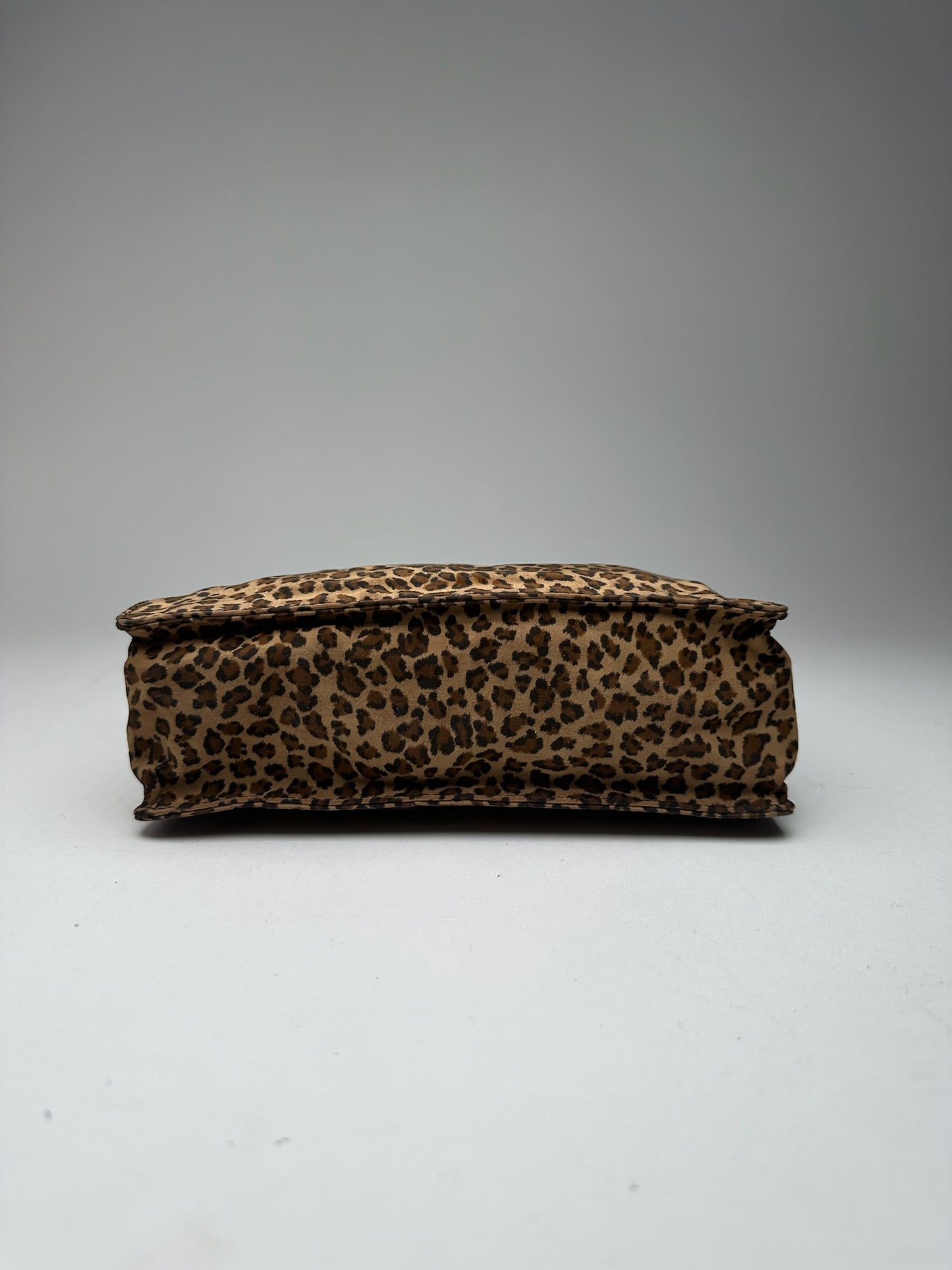 Vintage Bottega Veneta Canvas Bag Leopard