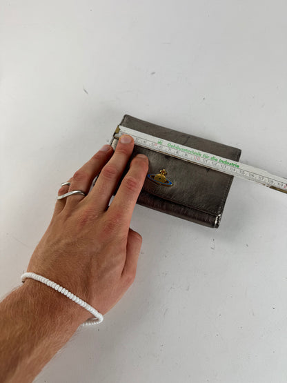 Vintage Vivienne Westwood Leather Wallet Silver